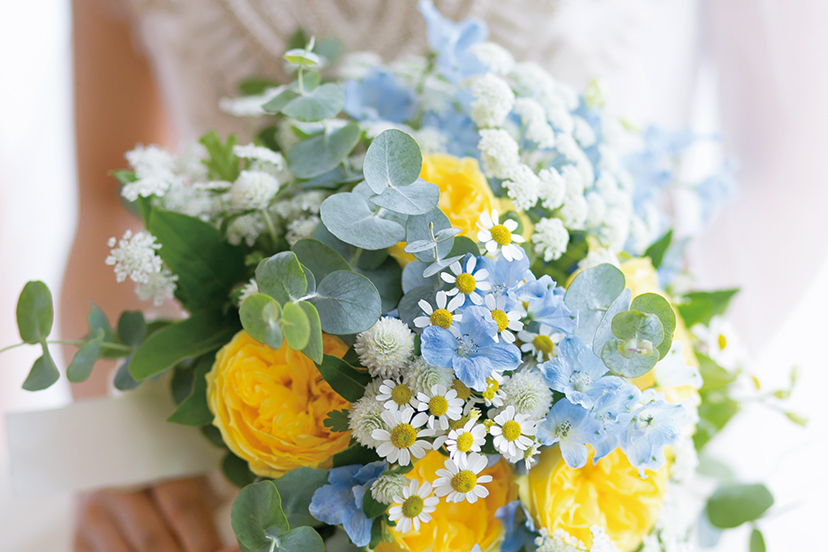 好きな色と花で彩る会場装花 ブーケ特集 ウエディングナビ