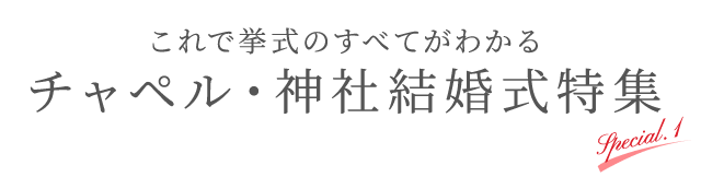 首都圏版 これで挙式のすべてがわかる チャペル 神社結婚式特集 ウエディングナビ